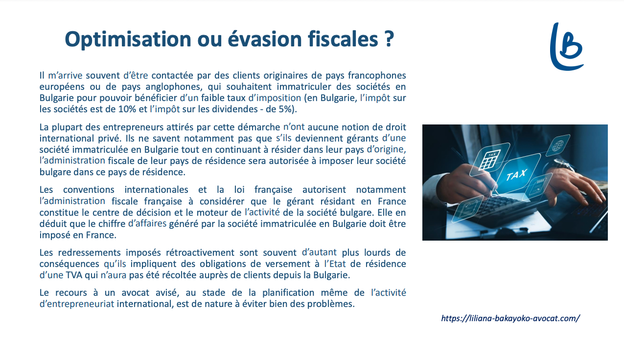 Optimisation ou évasion fiscales